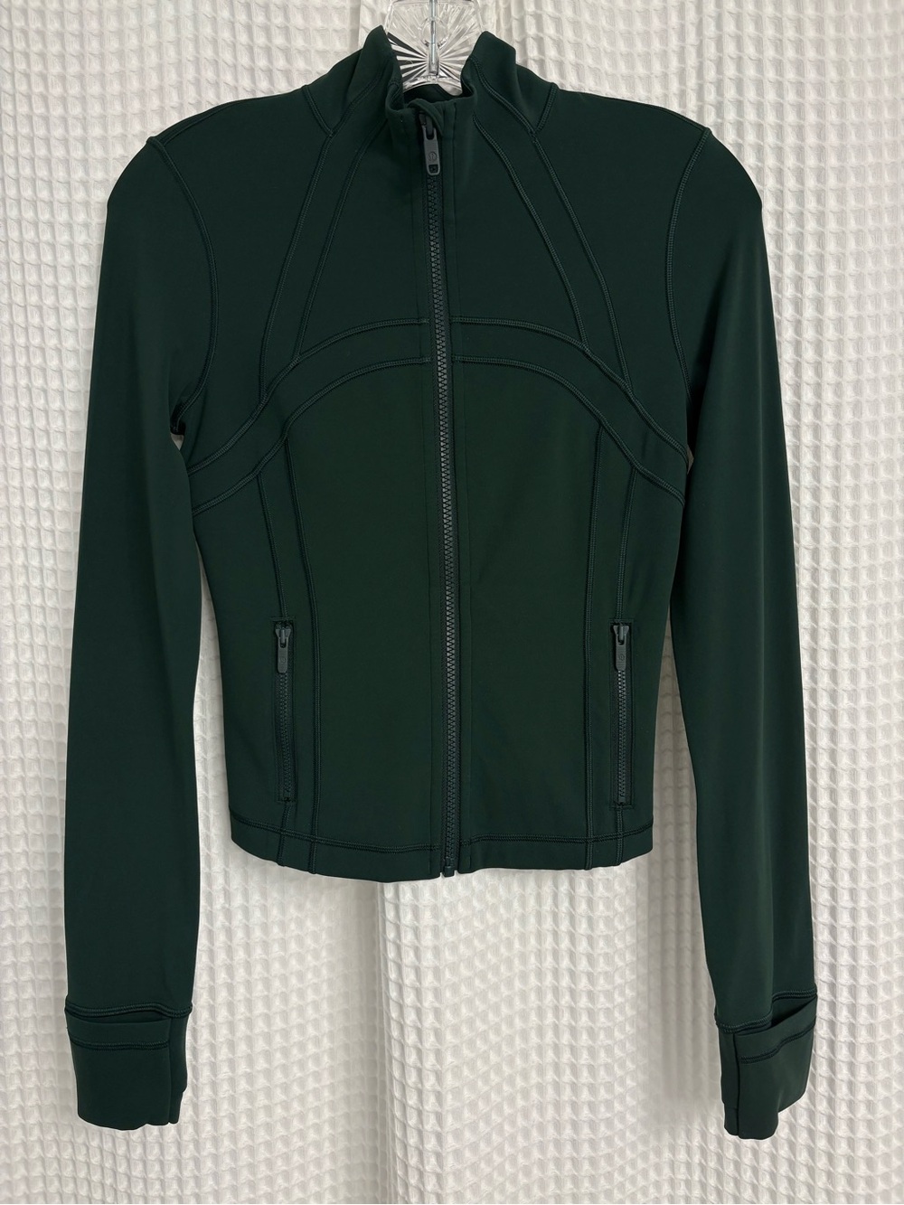Lululemon Define Cropped Jacket Nulu ~ 4 ~ Rainforest Green